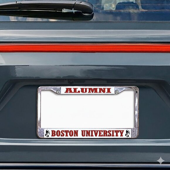 Boston University Alumni Metal Tag Frame (Officially Licensed Product) - Picture 2 of 5